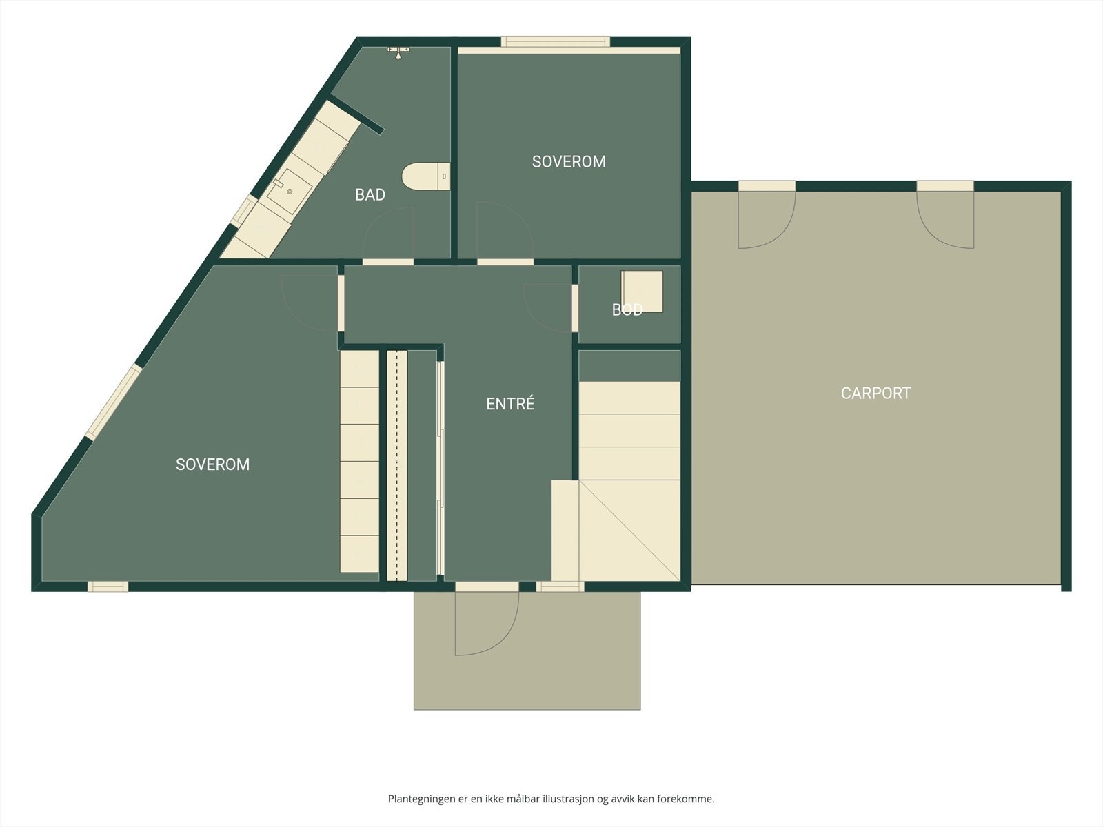 Plantegning - 1. etasje. Galleribilde