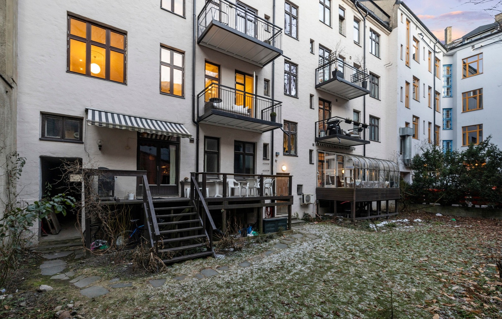 Sameiet har en hyggelig bakgård. Galleribilde