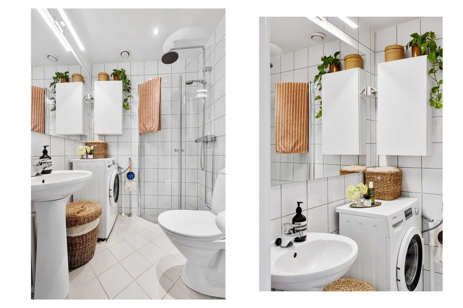 Her er elektrisk gulvvarme. Termostat ble byttet i 2026. Galleribilde