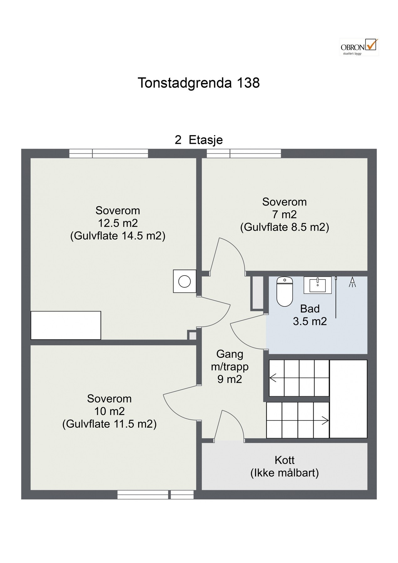 Plantegning 2. etasje. Galleribilde