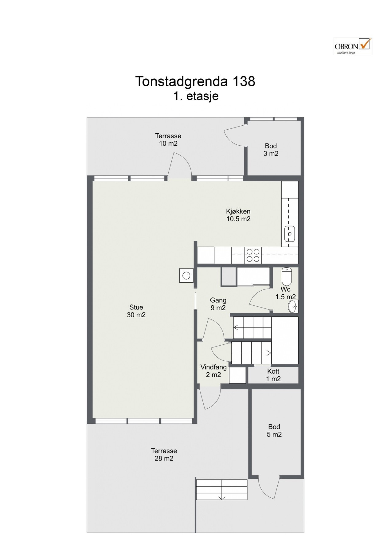 Plantegning 1. etasje. Galleribilde