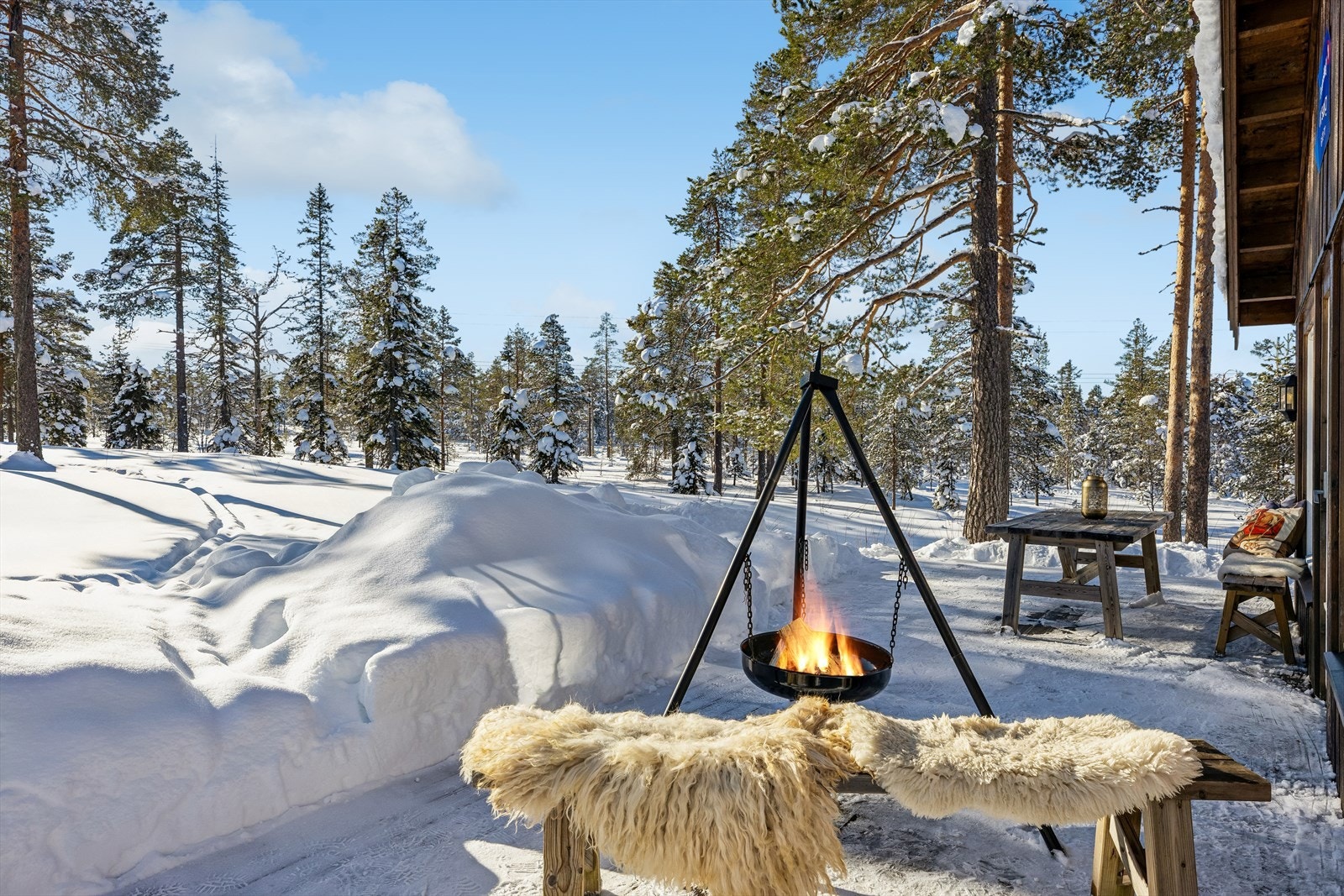 Et ypperlig sted for å samles etter en lang dag i skisporet. Galleribilde