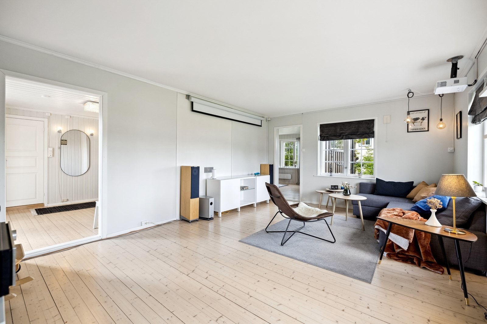 Begge stuene byr på utmerket møbleringsfrihet. Galleribilde