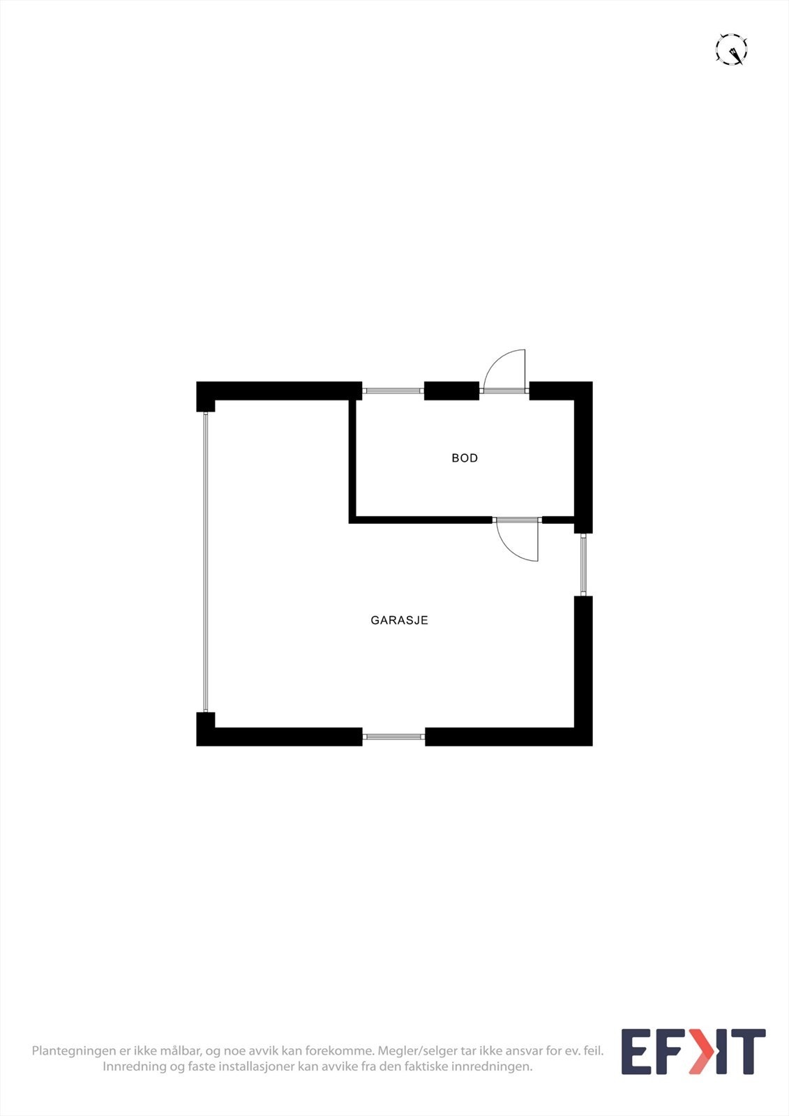 Plantegning garasje Galleribilde