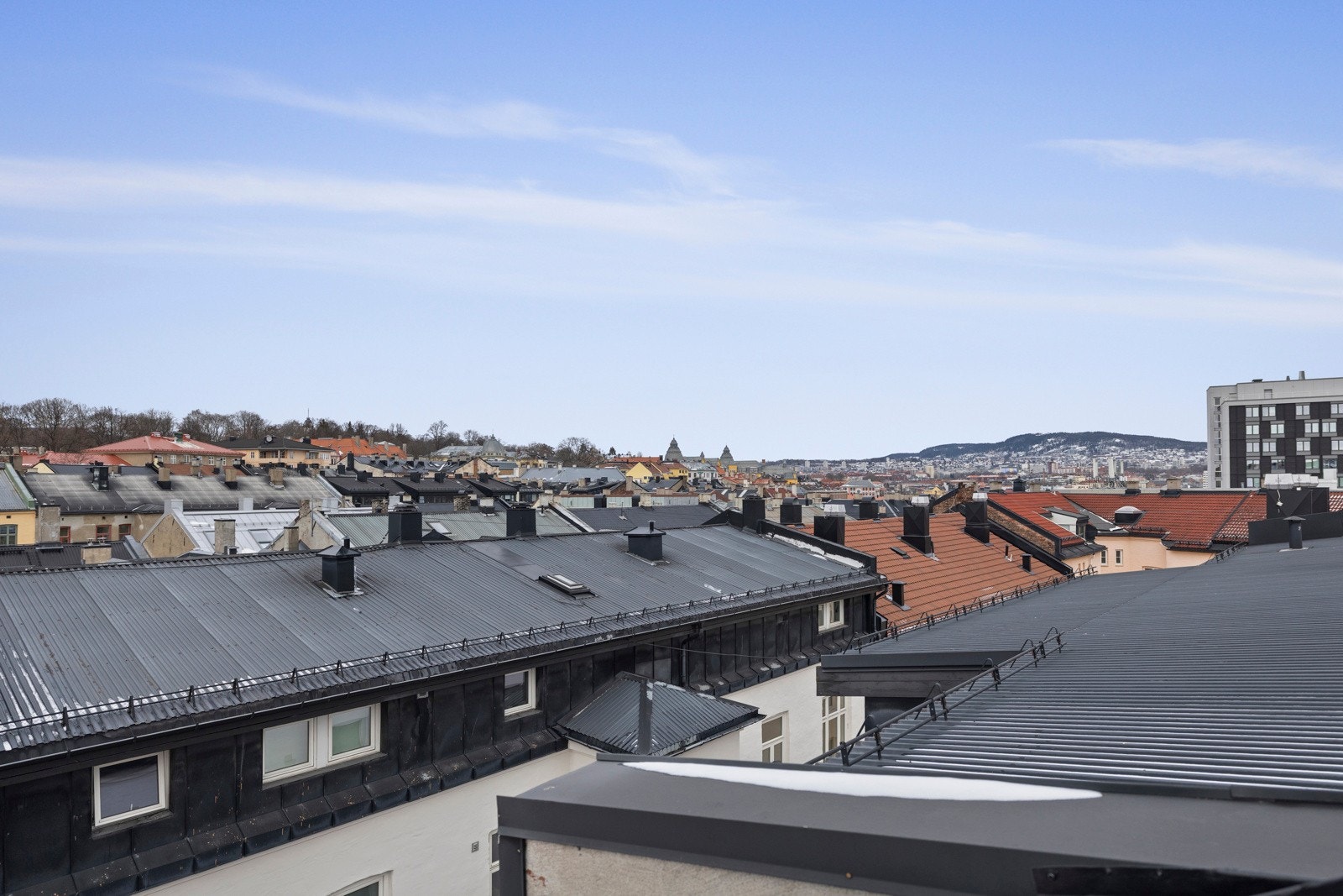 Utsikt fra takterrassen Galleribilde