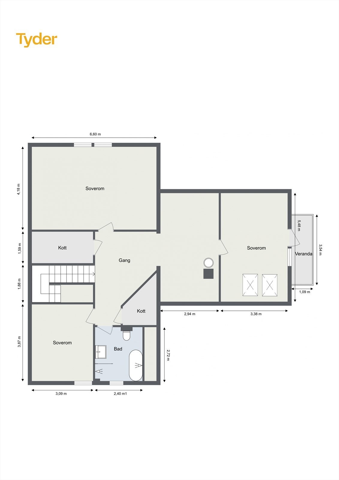 Plantegning 2. etasje. Galleribilde