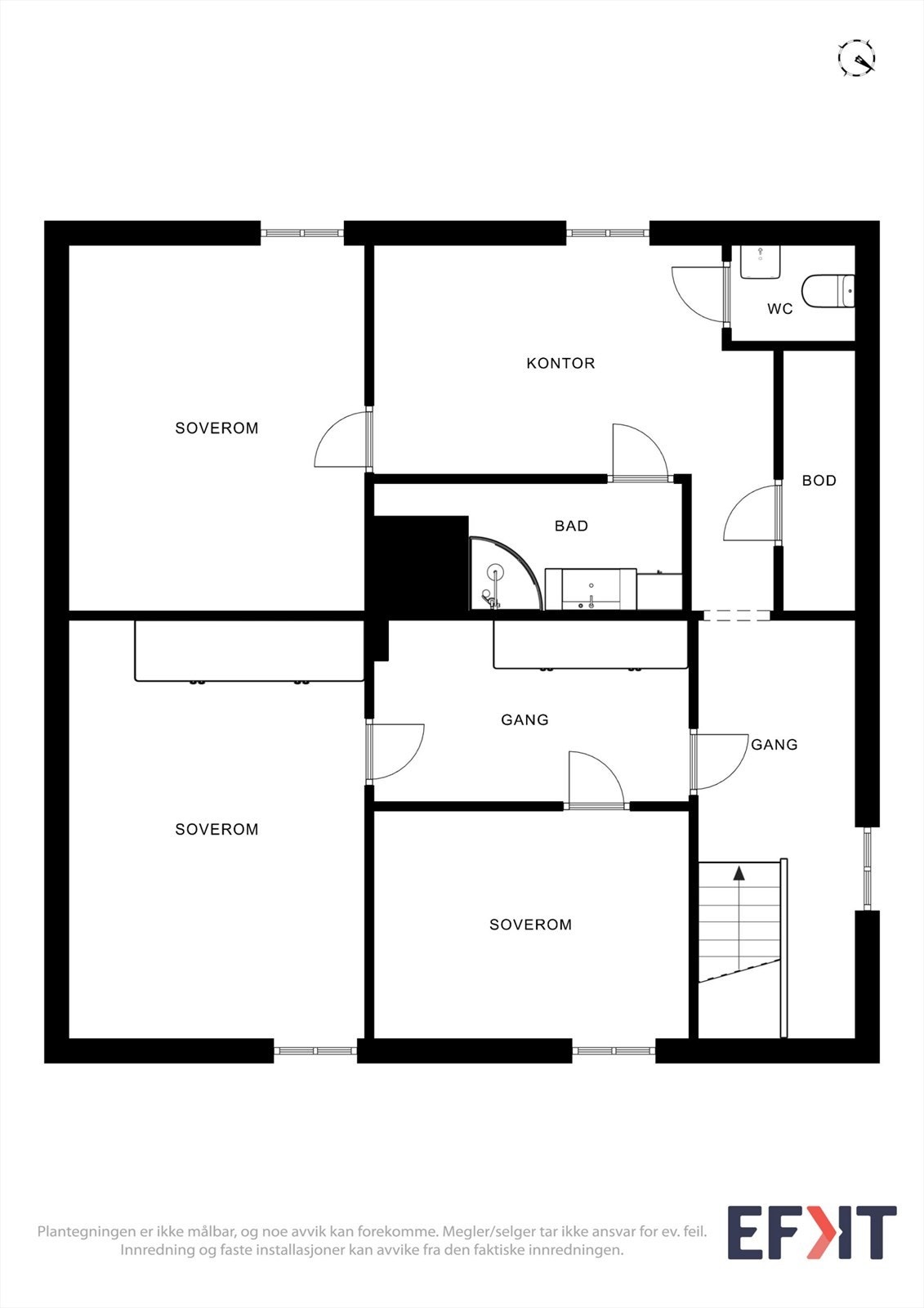 Plantegning 2. etasje Galleribilde