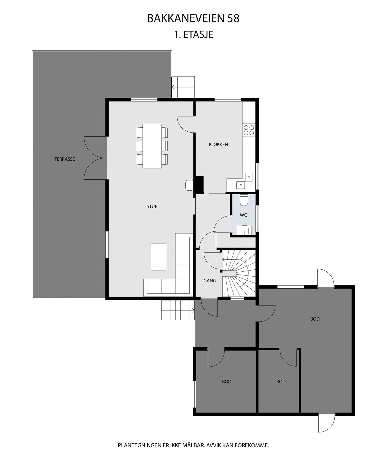 Plantegning - 1. ETG Galleribilde