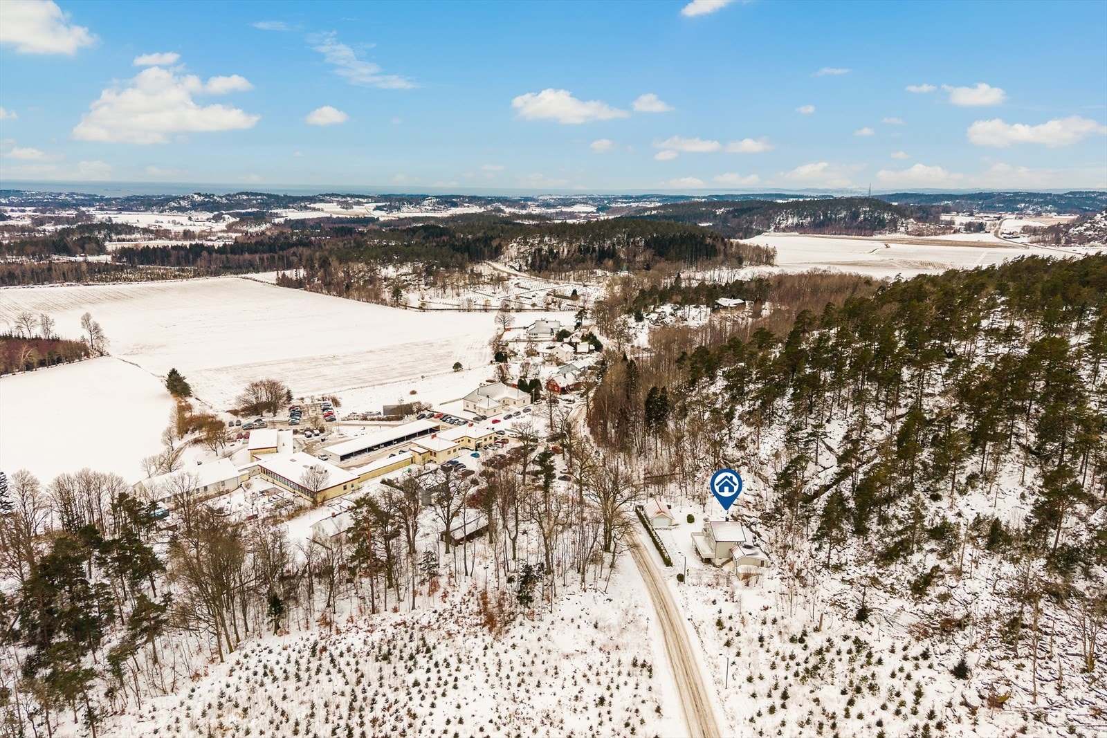 Landlig beliggenhet Galleribilde