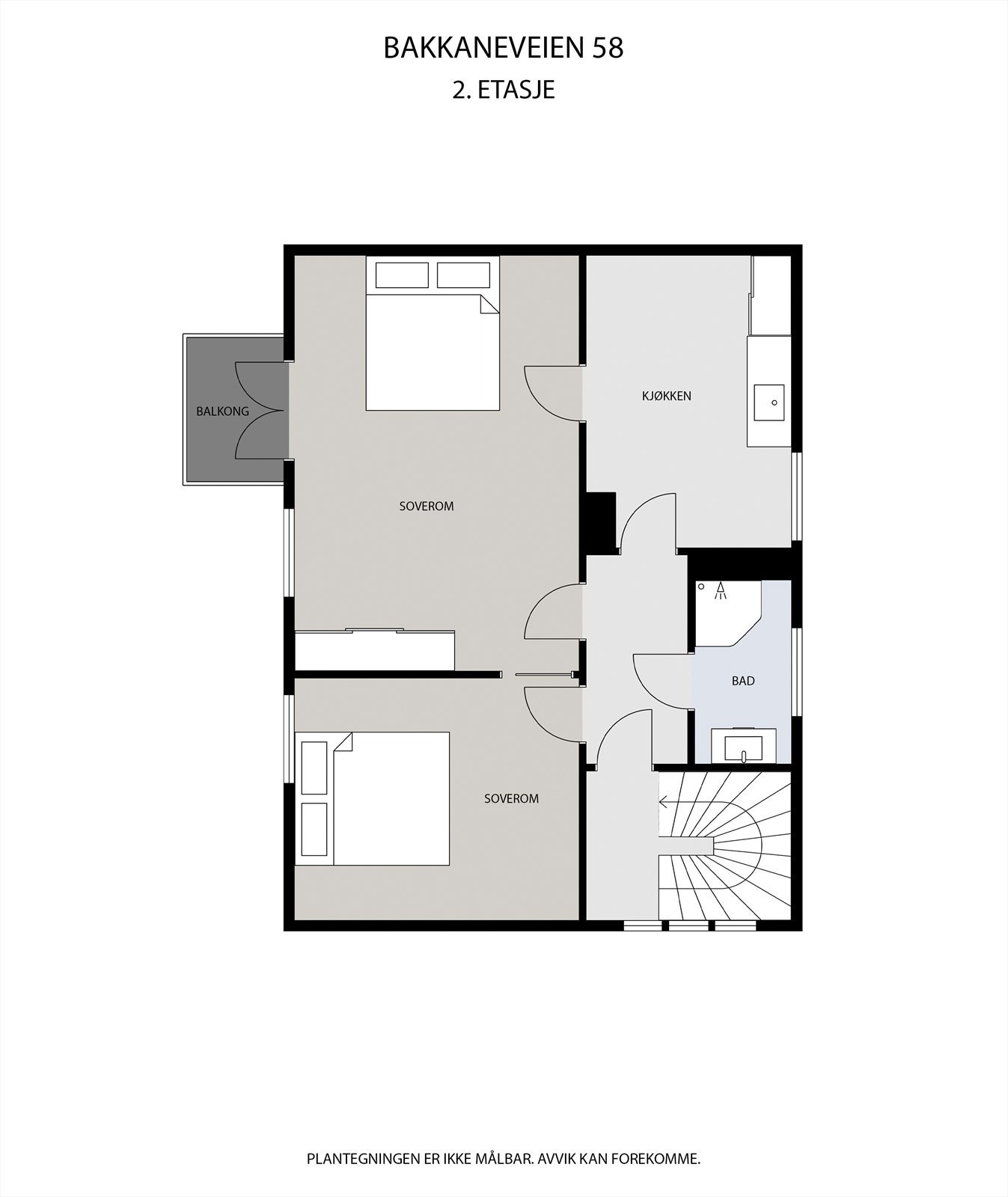 Plantegning - 2. ETG Galleribilde