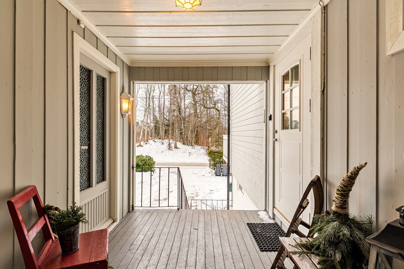 Overbygget ved inngangen og til bodene Galleribilde