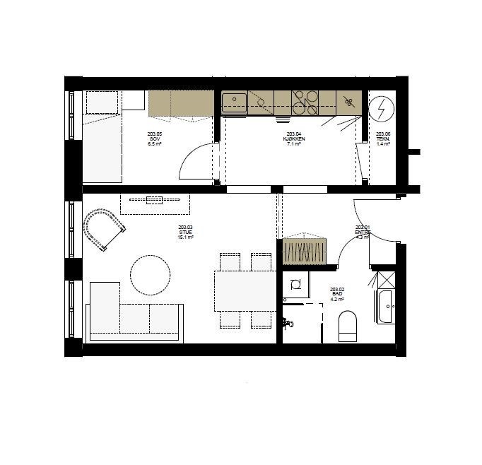 Plantegning Galleribilde