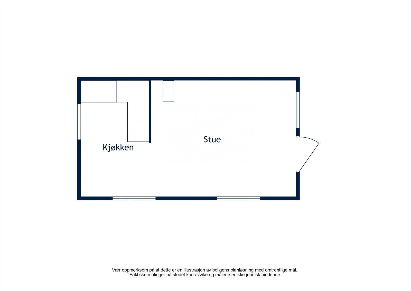 Plantegning hytta Galleribilde