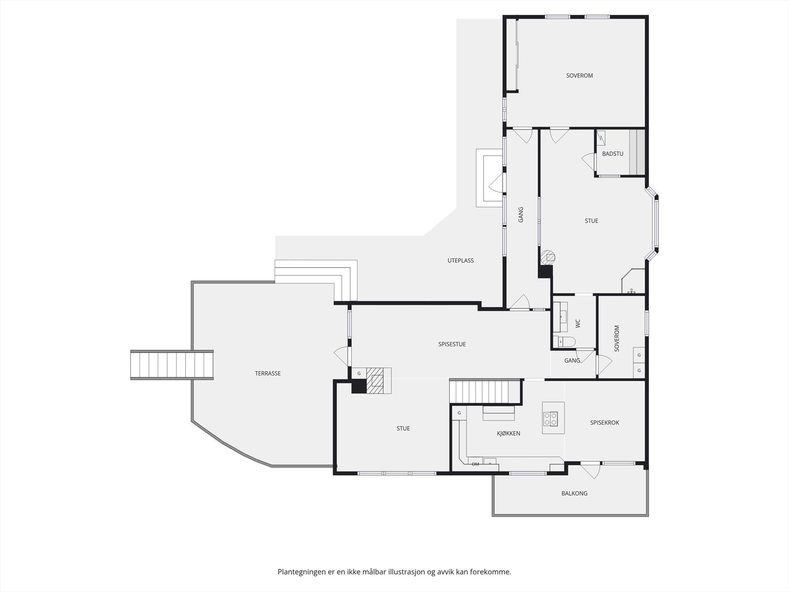 Plantegning 1.etasje. Galleribilde