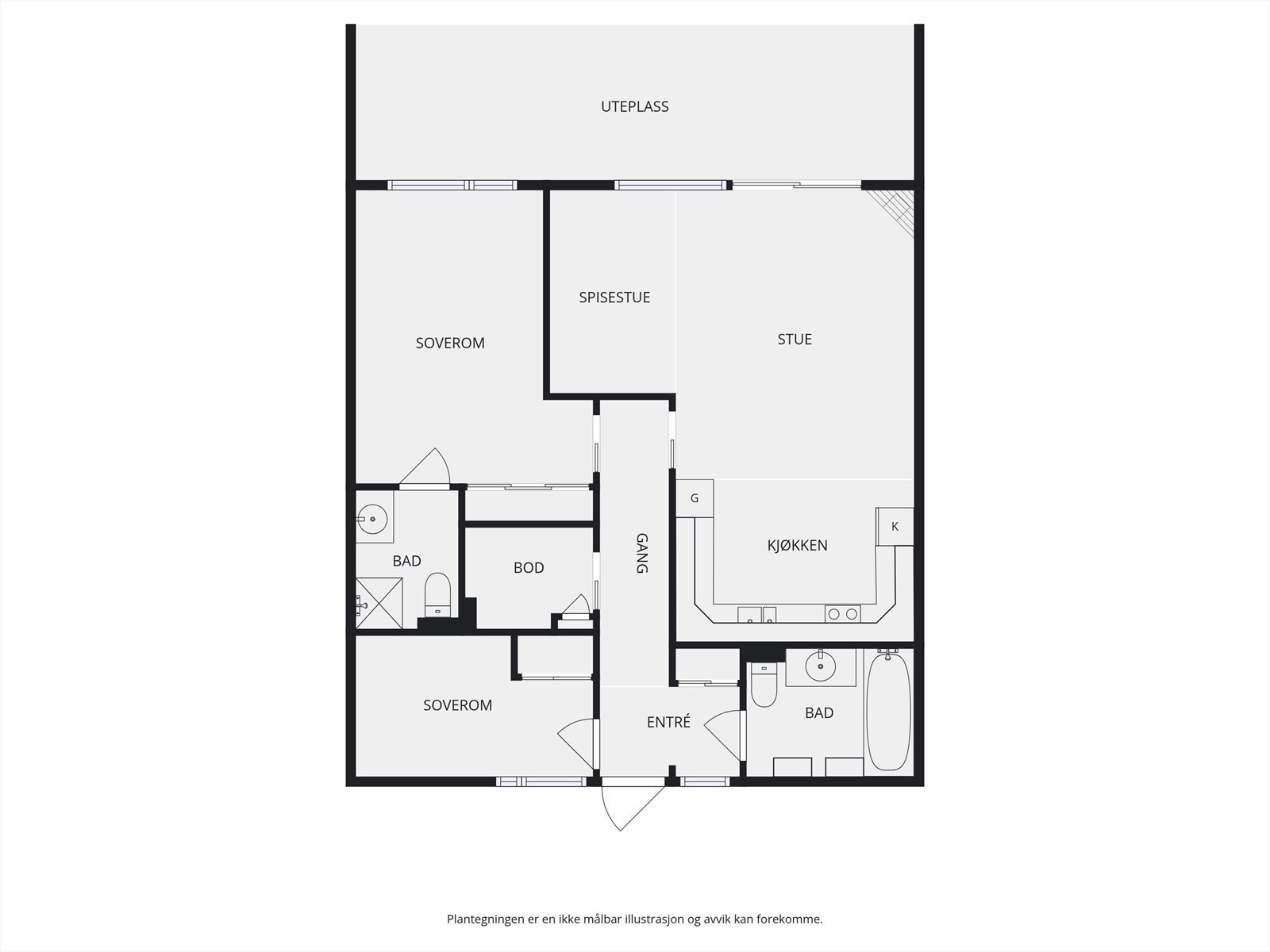 Planskisse | Sanddalsvegen 3 Galleribilde