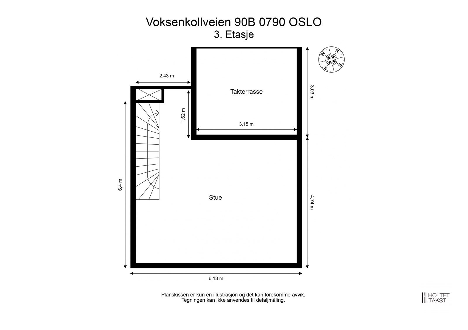 Plantegning - 3. etasje Galleribilde