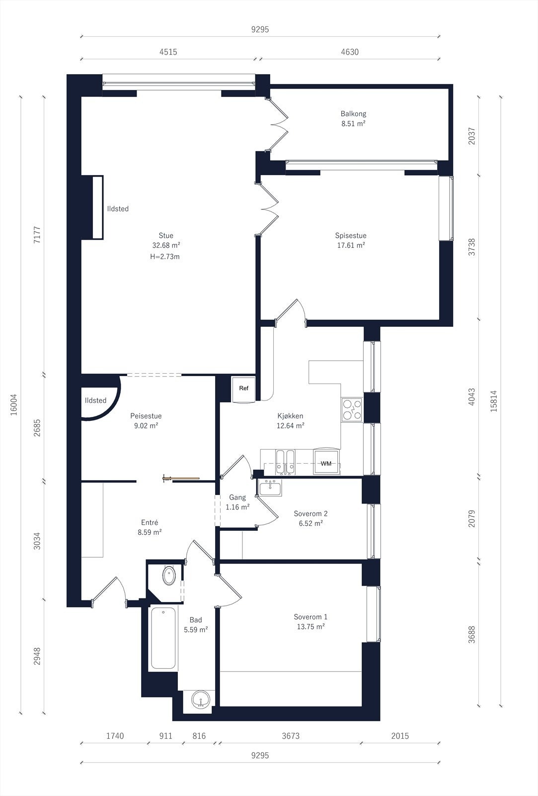 Plantegning. Galleribilde