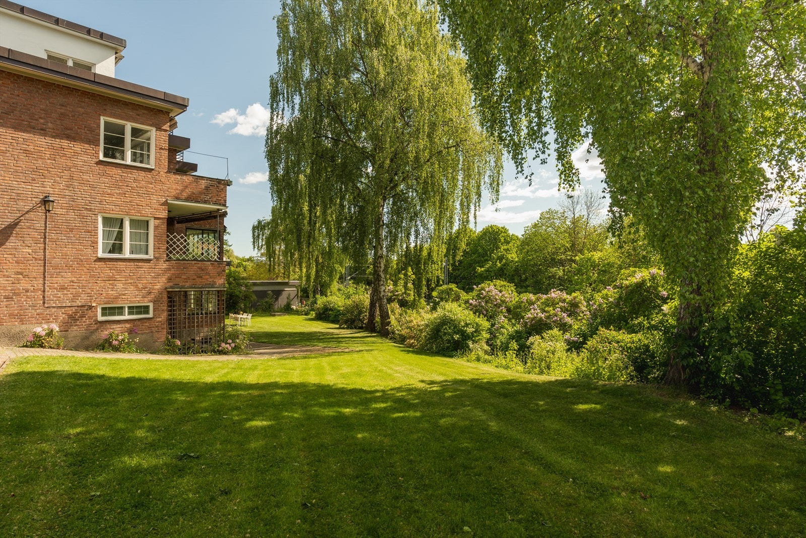 Stor, felles hage. Galleribilde