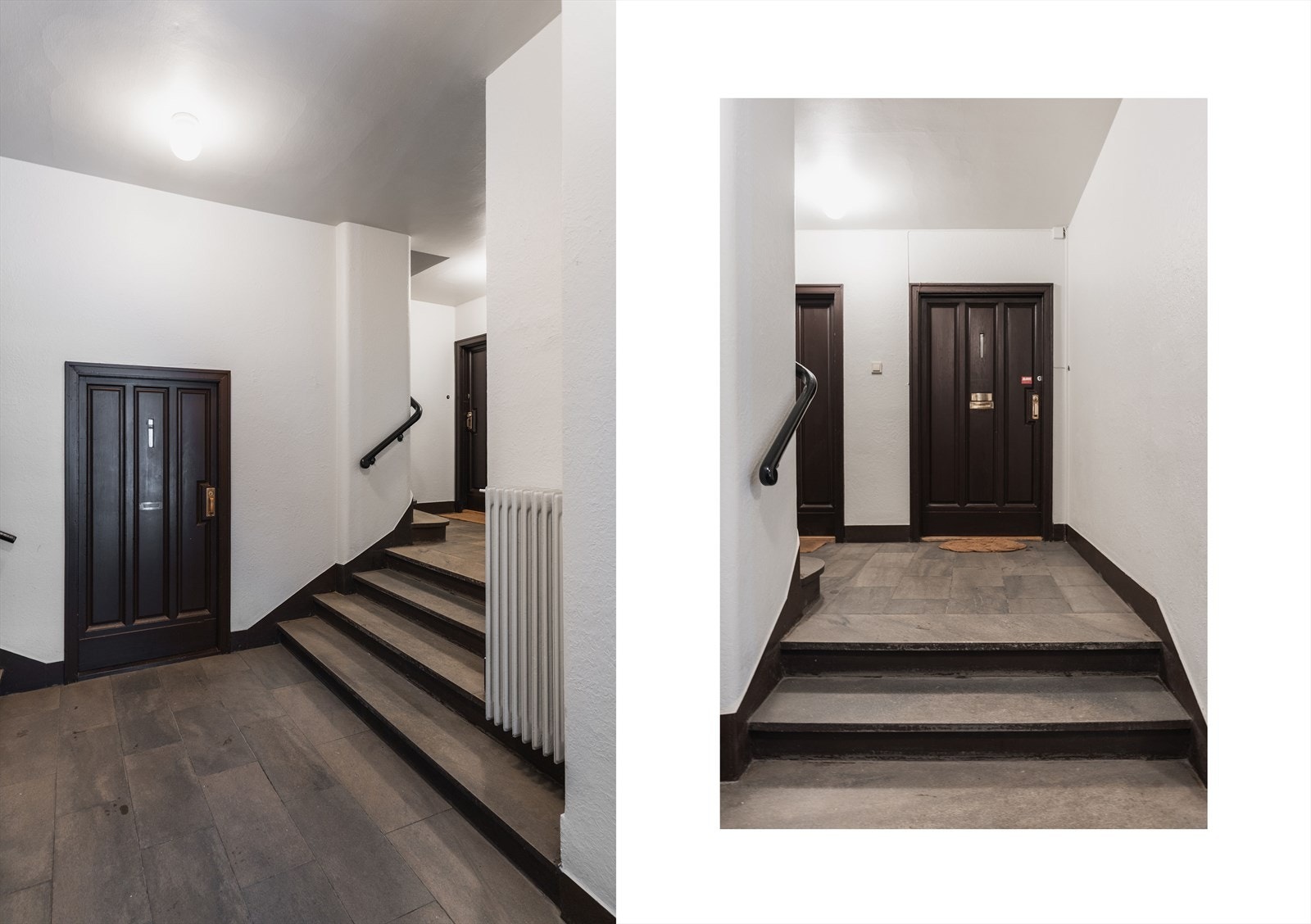 Få trapper til inngangspartiet. Galleribilde