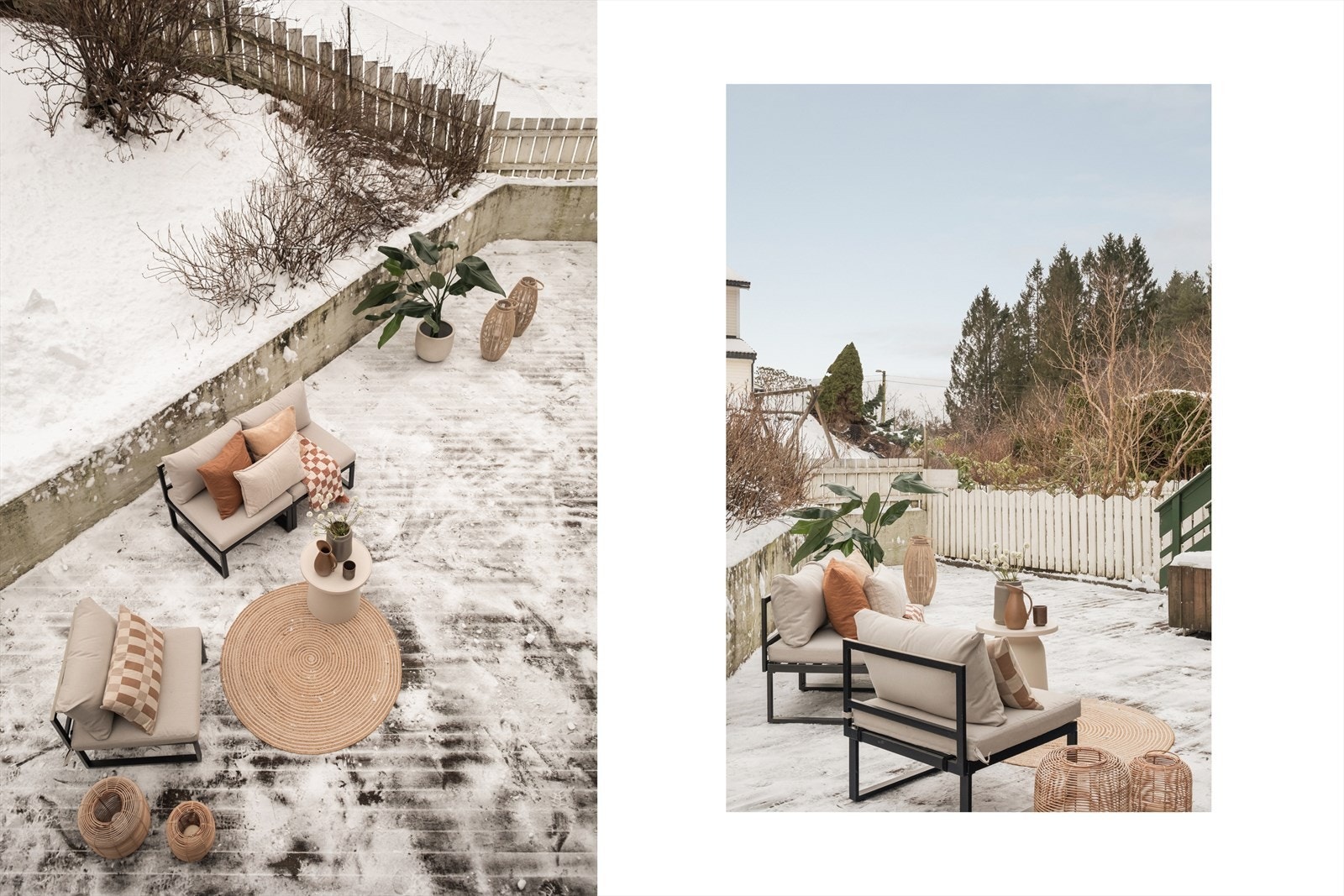 - Terrassen måler hele 58m². Her har man god plass til utemøbler og dekorasjon - Galleribilde