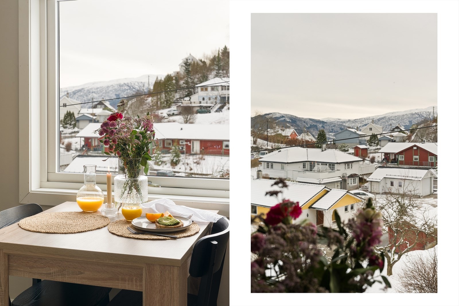 Nyt en rolig frokost med en nydelig utsikt. Galleribilde