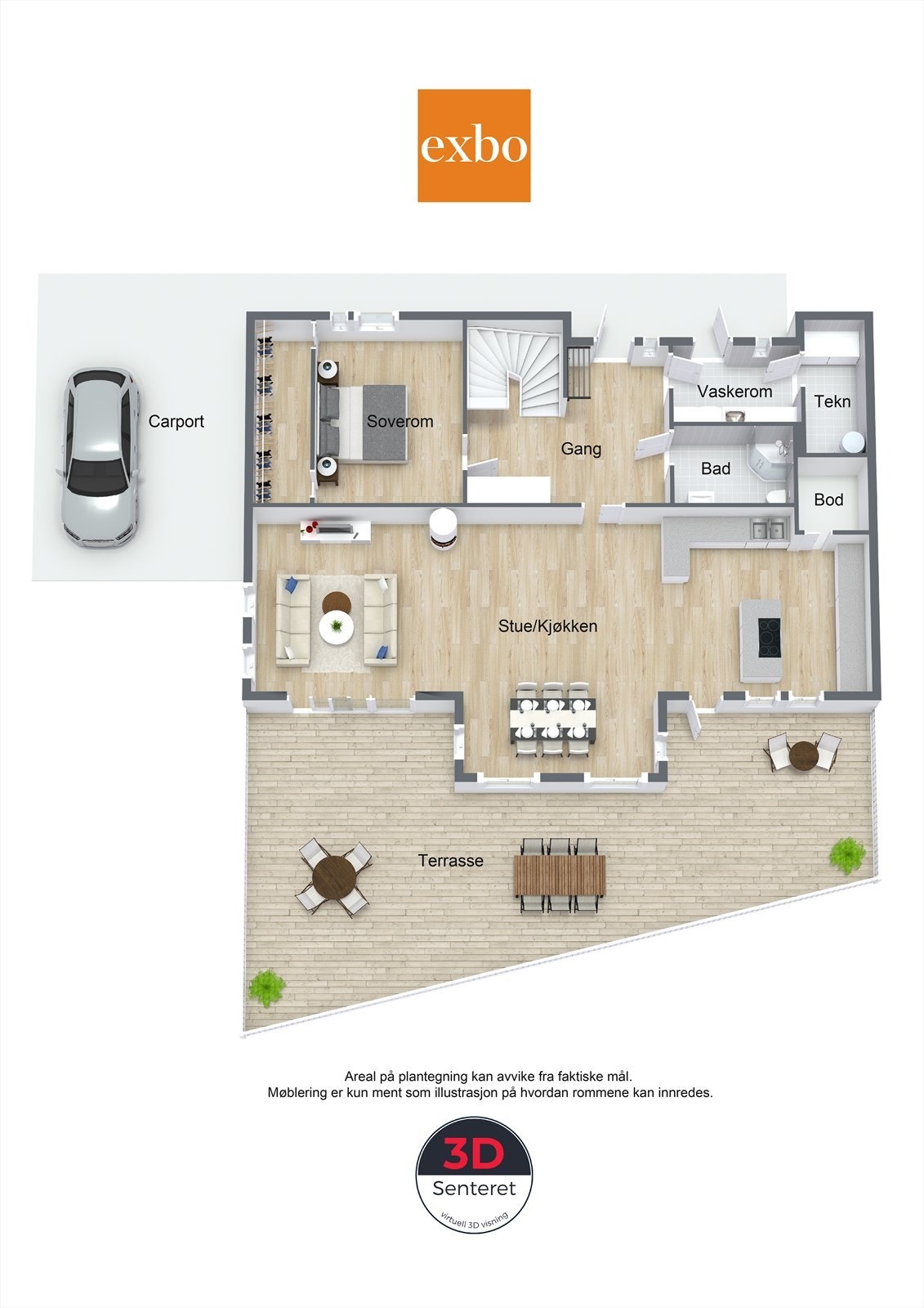 Plantegning første etasje Galleribilde