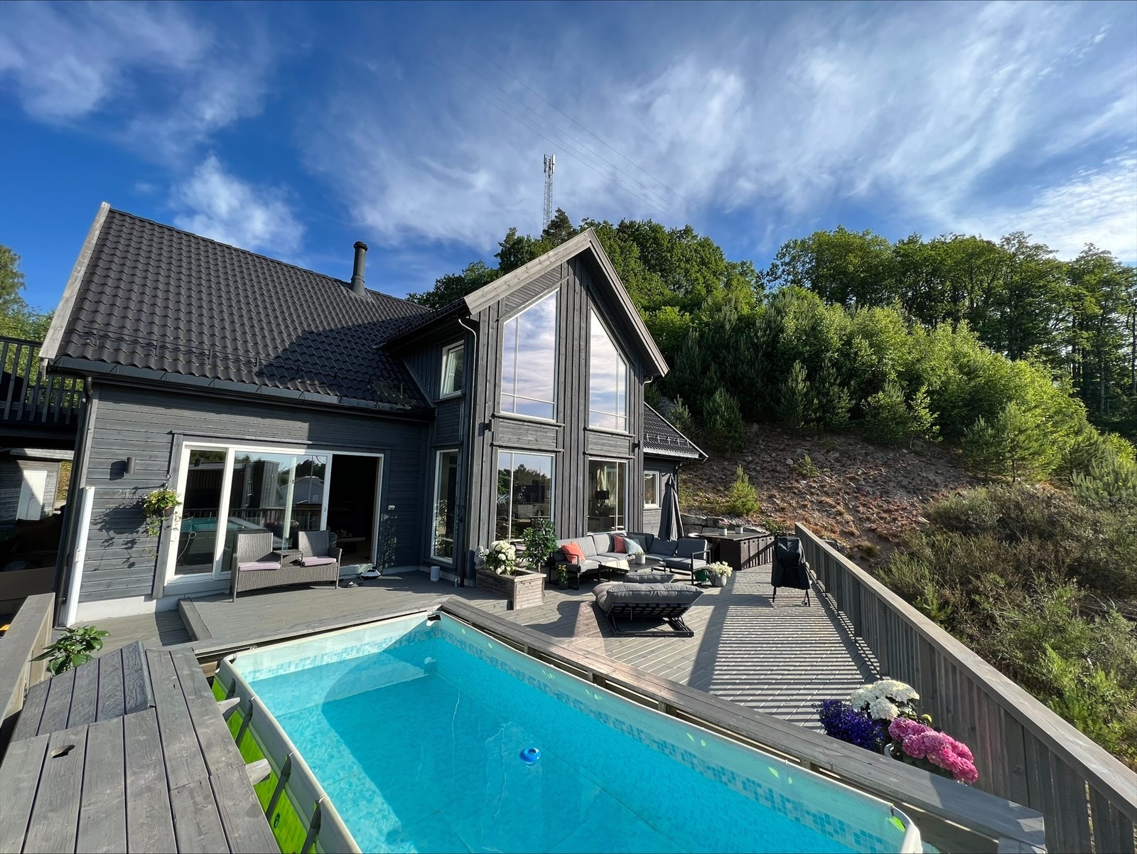 Herlig uteområdet med gode solforhold Galleribilde