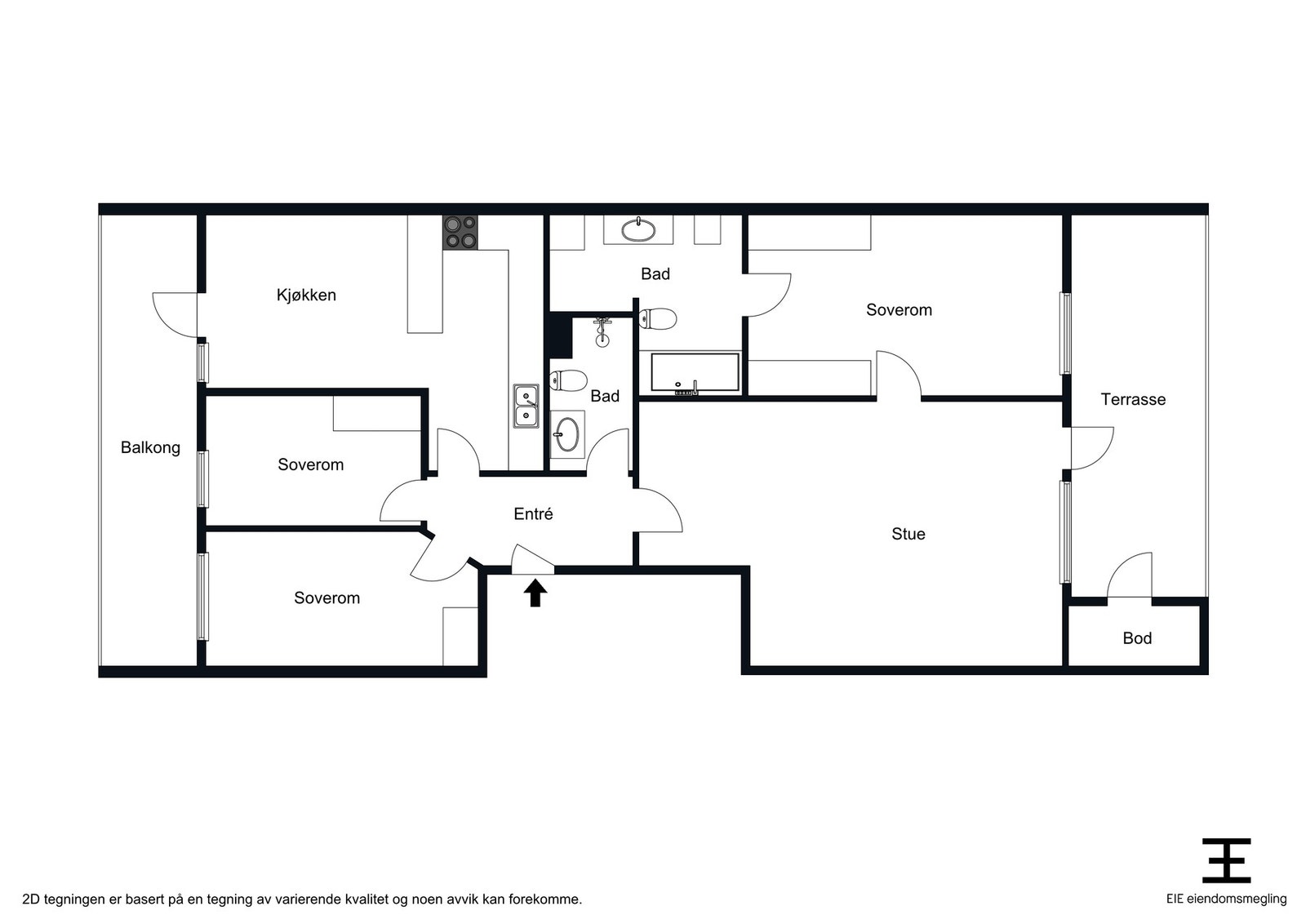 Forslag til planløsning. Galleribilde