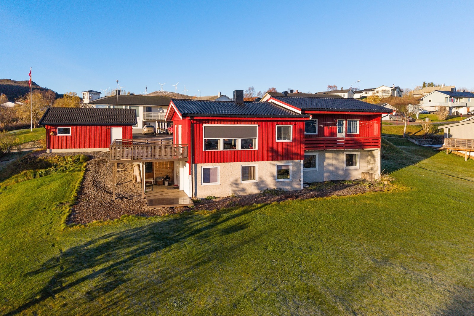 Hybelleiligheten har egen inngang i underetasjen Galleribilde