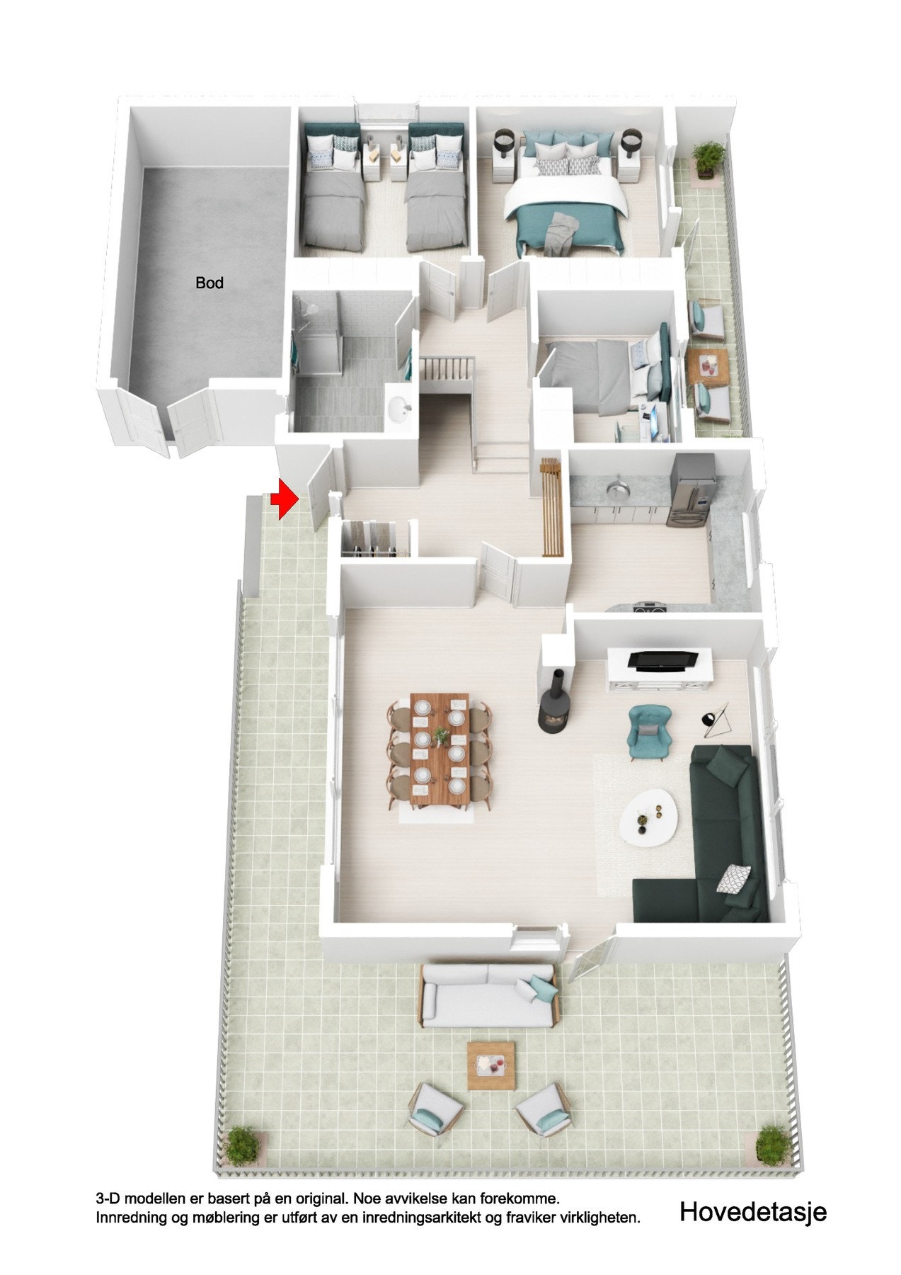 Plantegning 1.etasje Galleribilde