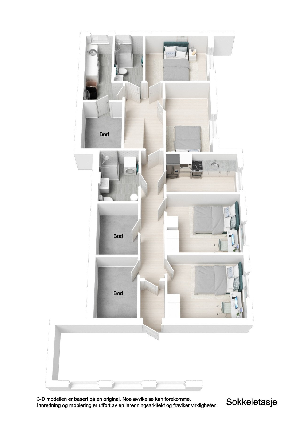 Plantegning underetasje Galleribilde