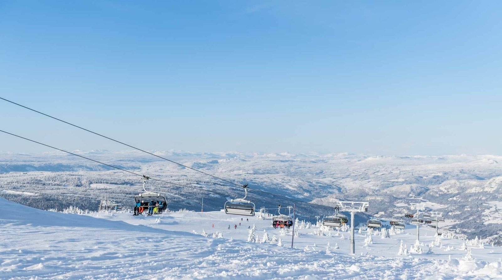 Fra alpinbakken i Hafjell Galleribilde