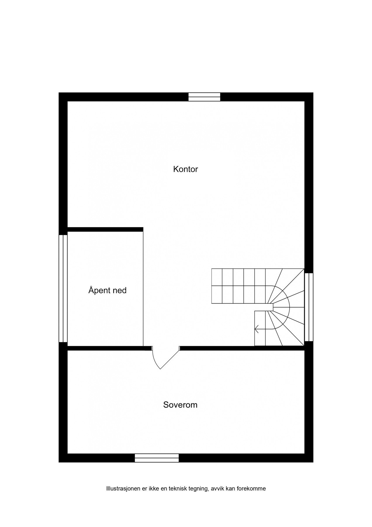Plantegning - Loft Galleribilde