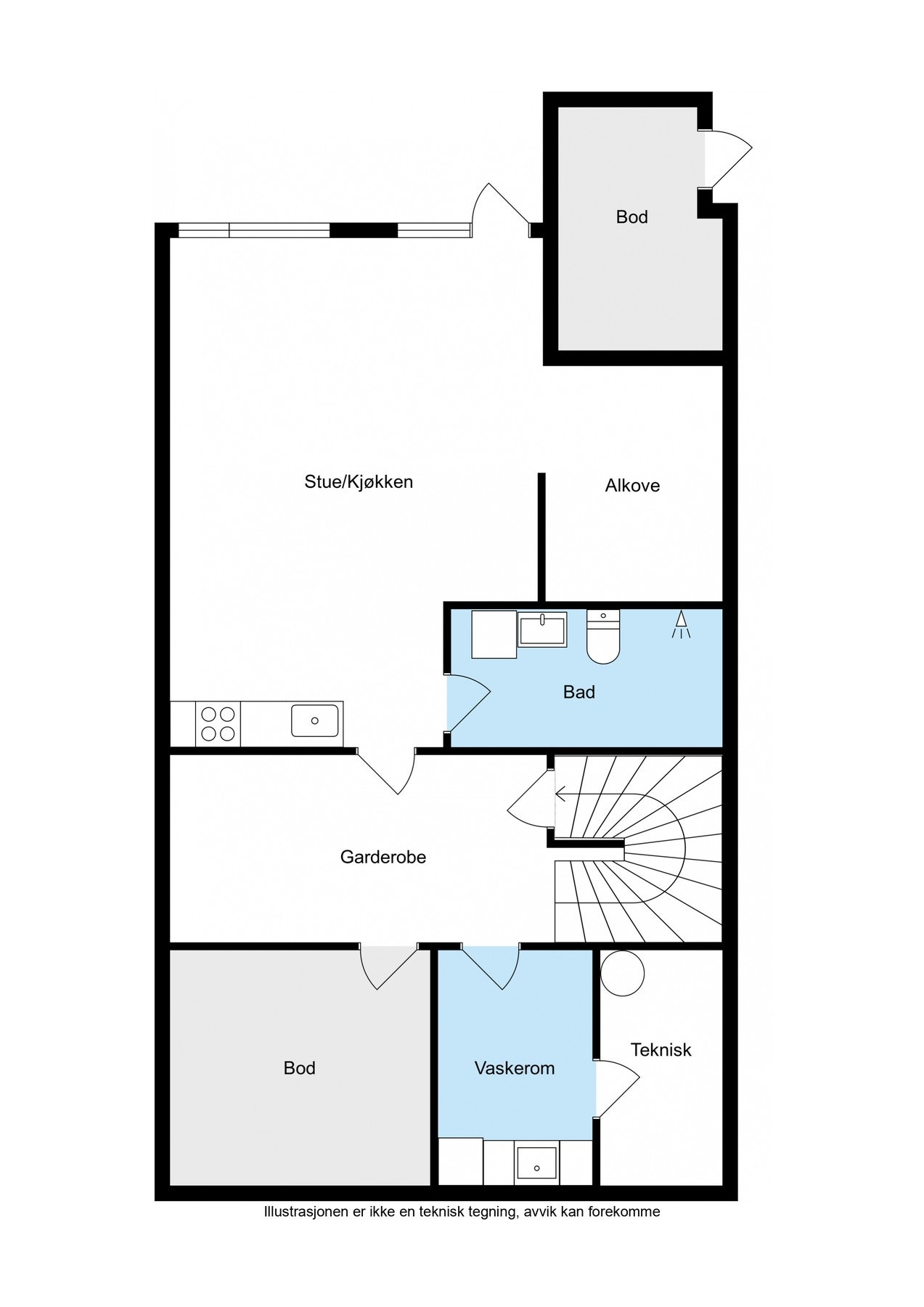 Plantegning - 1.Etasje Galleribilde