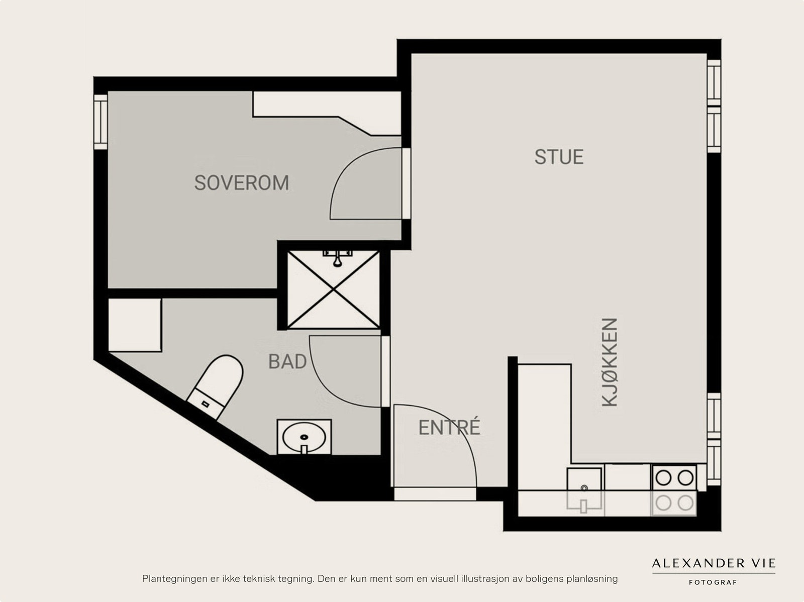 Plantegning. Galleribilde