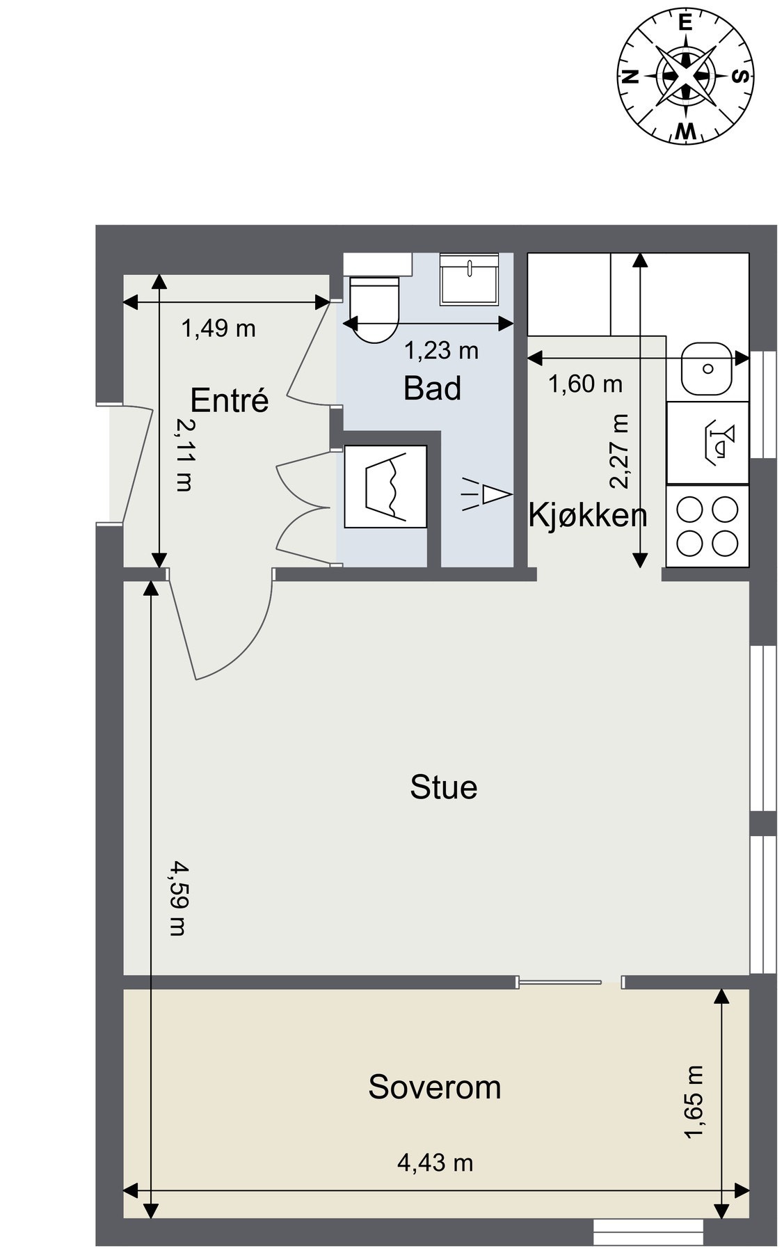 Plantegning. Galleribilde