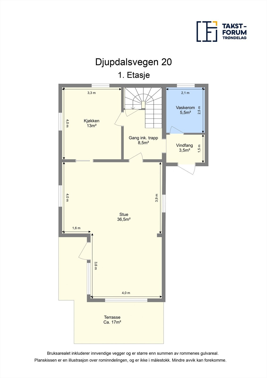 Planskisse 1, etasje Galleribilde