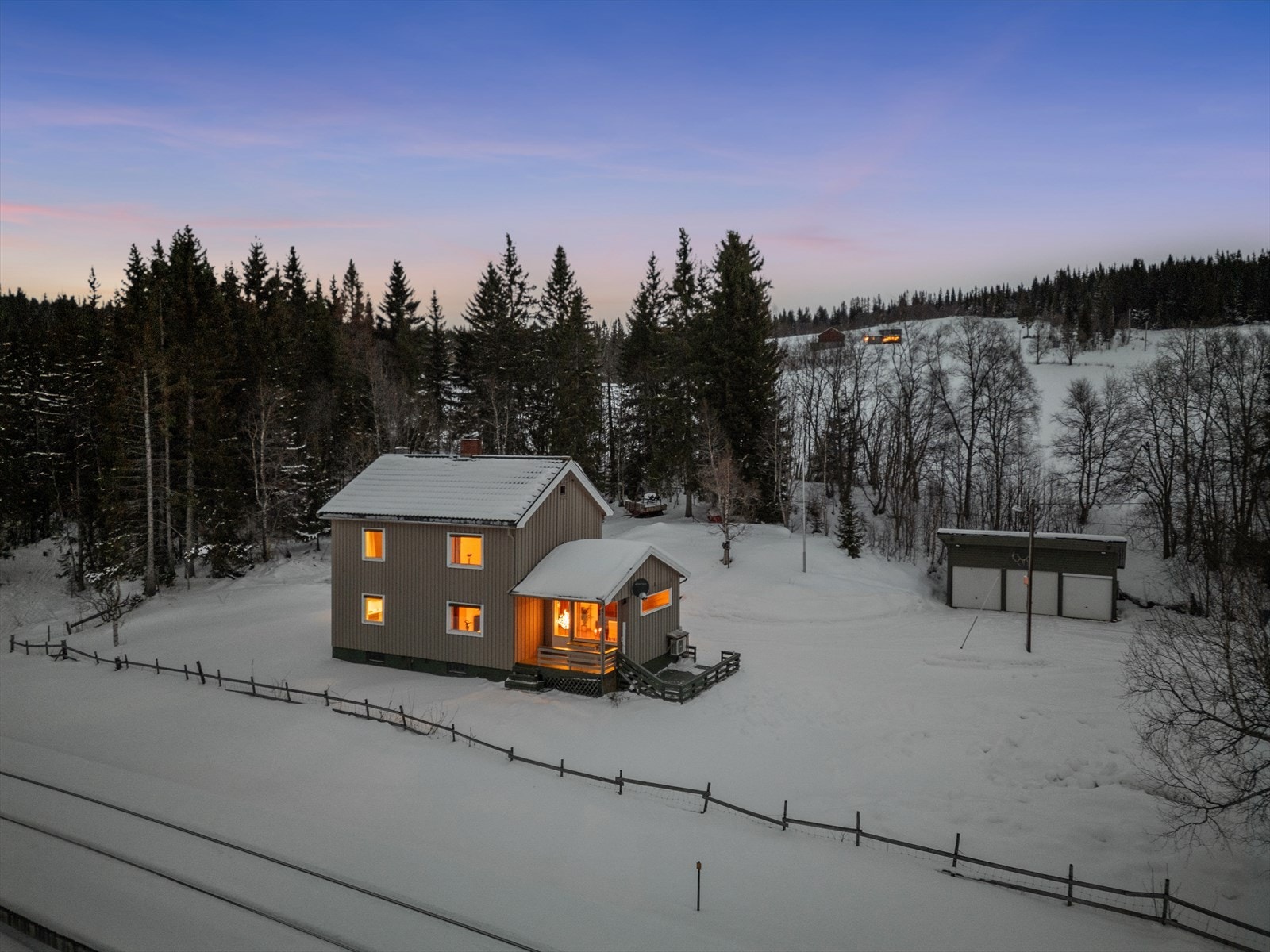 Eiendommen får vann fra Ålen Vassverk. Galleribilde