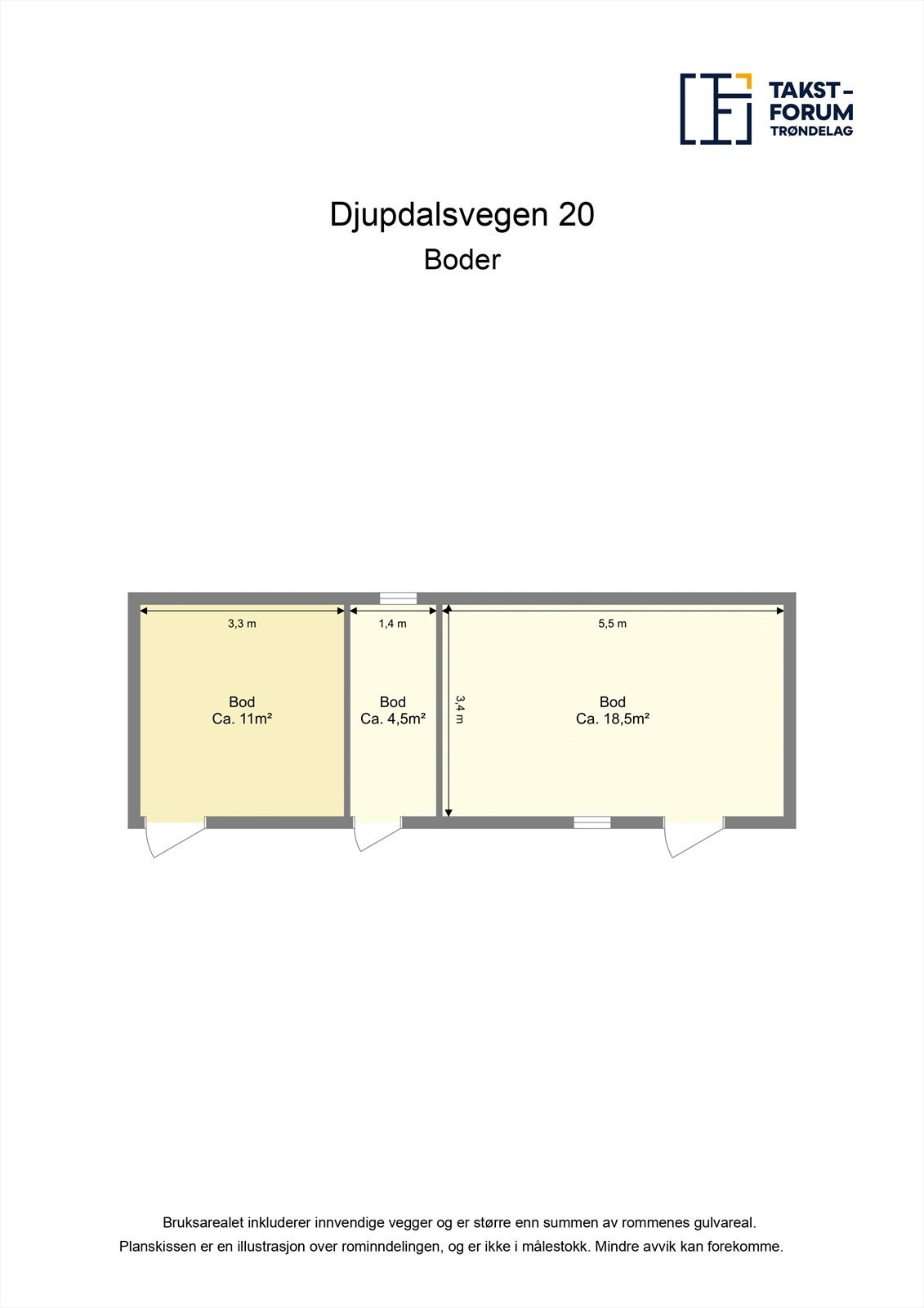 Planskisse uthus Galleribilde