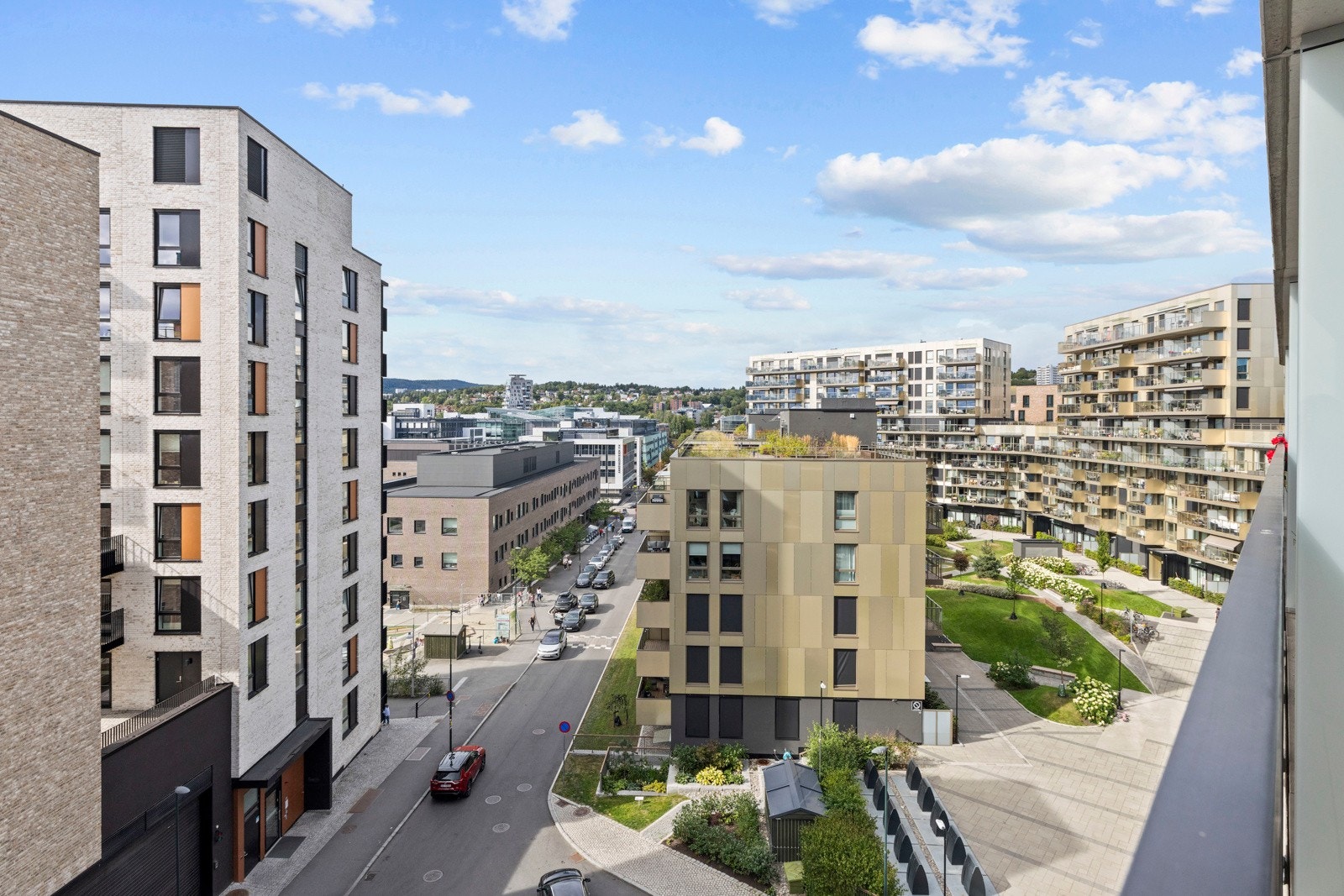 Fantastisk utsikt fra balkongen. Galleribilde