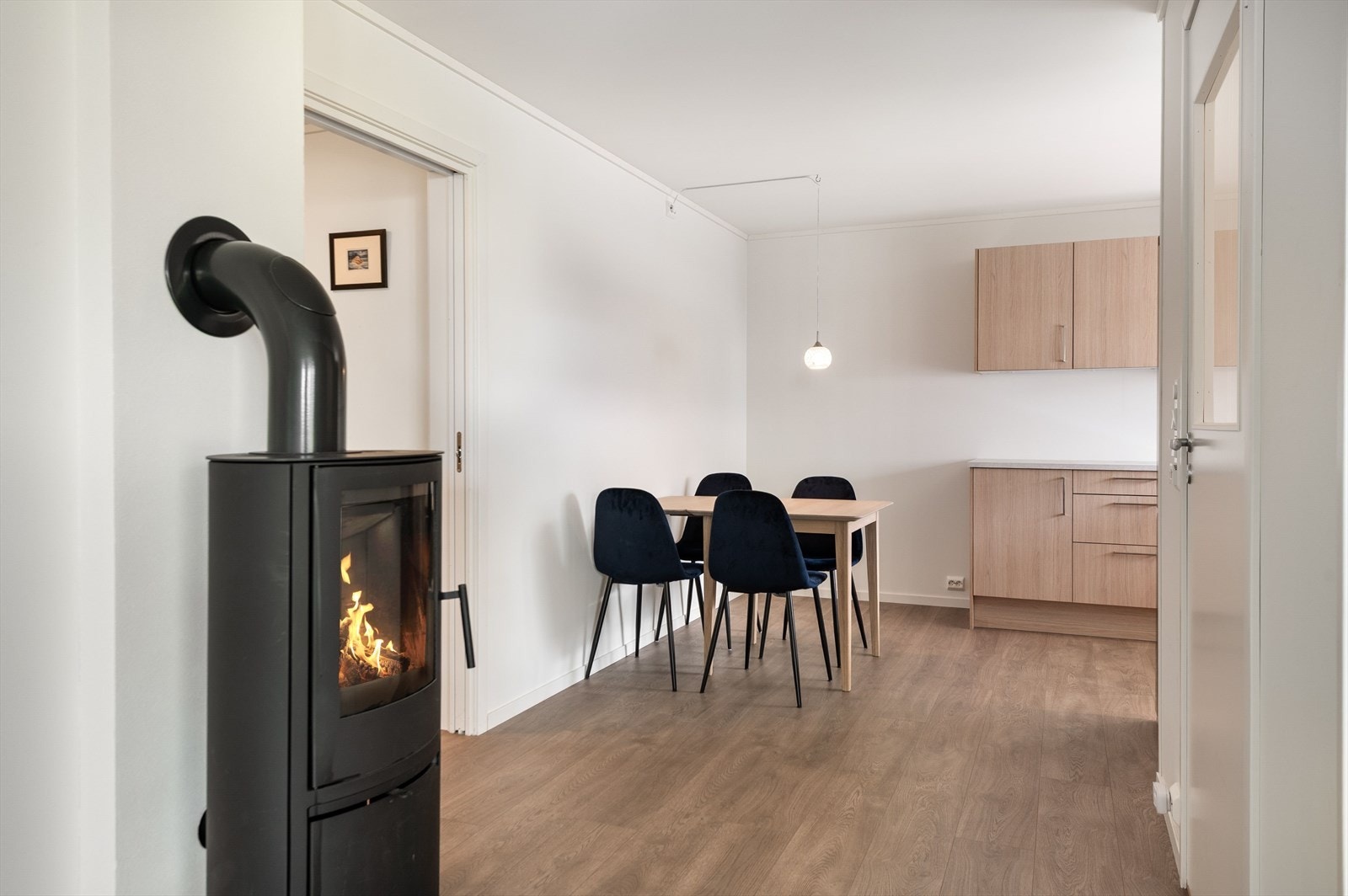 Peis som gir en lun og god atmosfære. Galleribilde