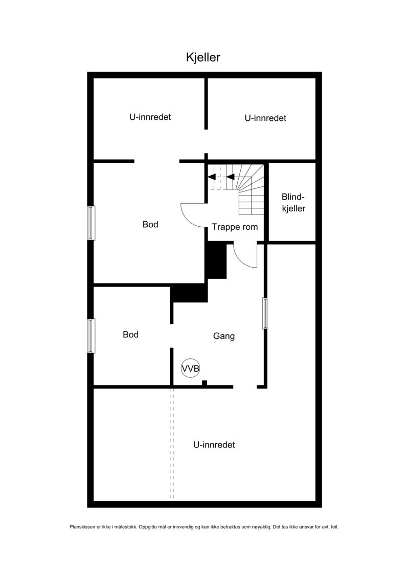 Planløsning kjeller Galleribilde