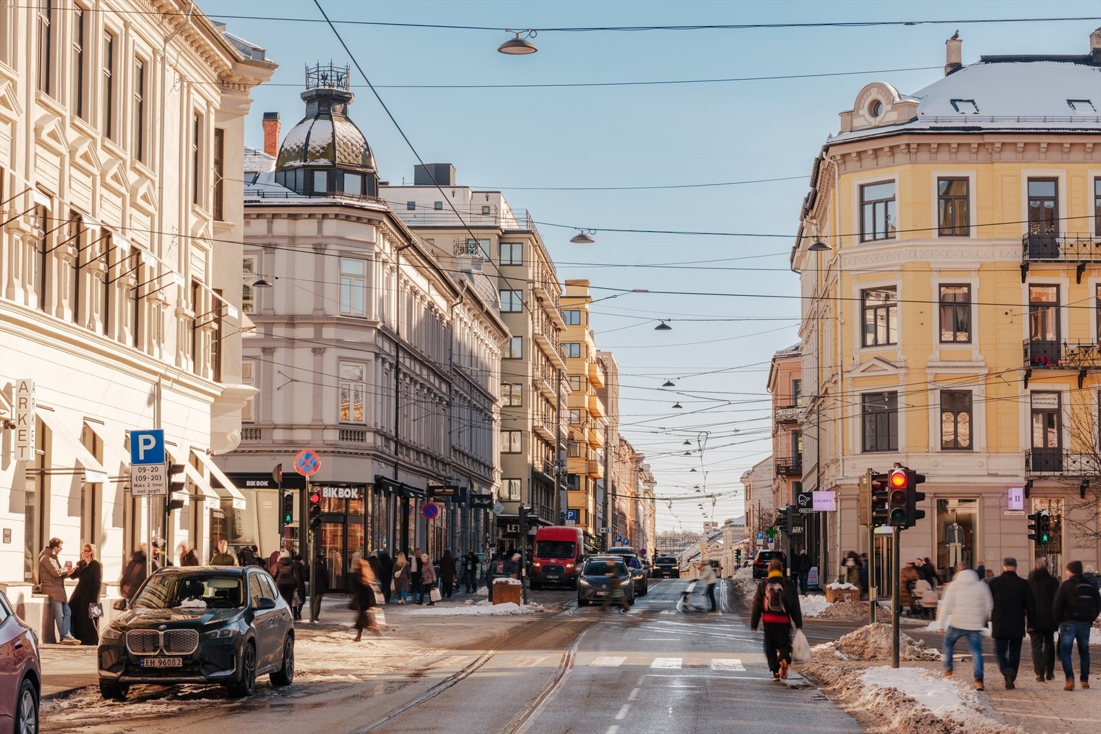 For den handleglade er det snakk om to minutters gange til Oslos desidert mest populære og eksklusive handlegate Bogstadveien Galleribilde