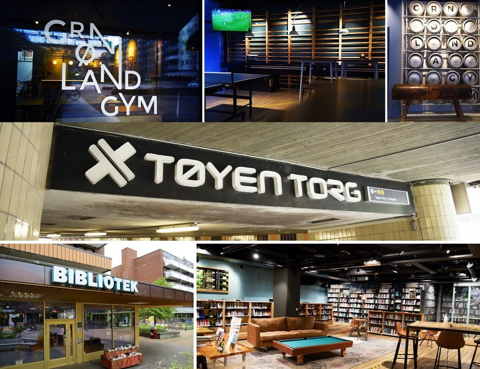 Tøyen torg byr blant annet på bibliotek, kaféer og god kollektiv forbindelse. Galleribilde