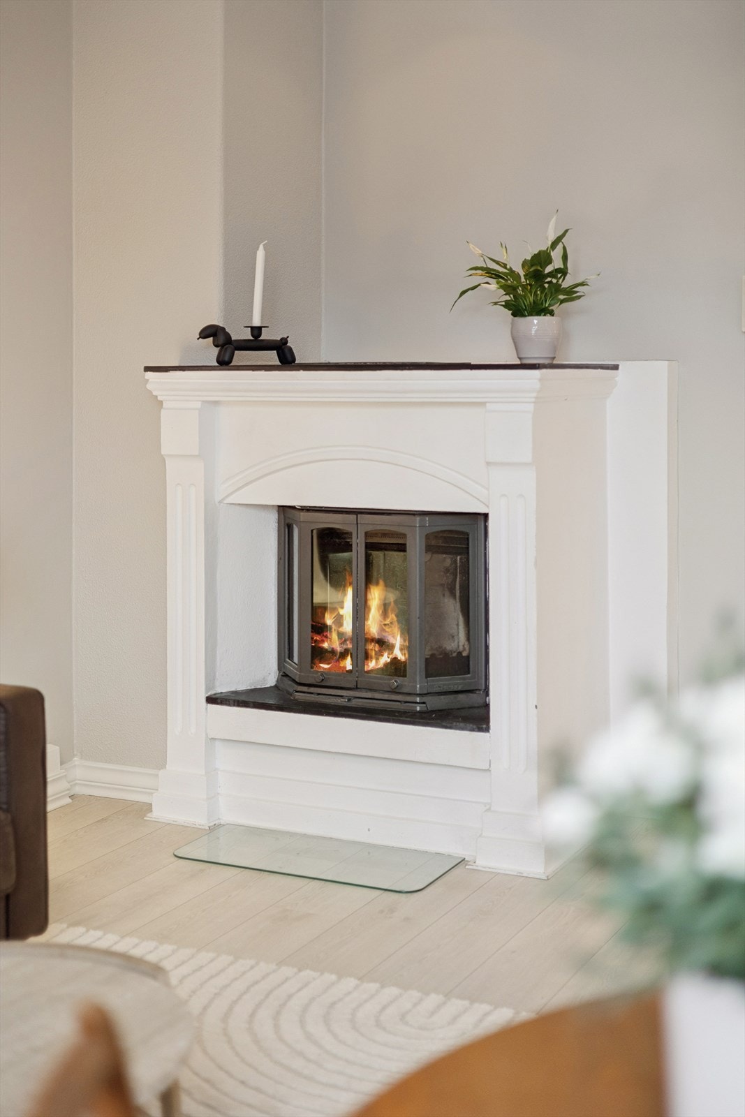 Fantastisk koselig med peis i vinterhalvåret. Galleribilde