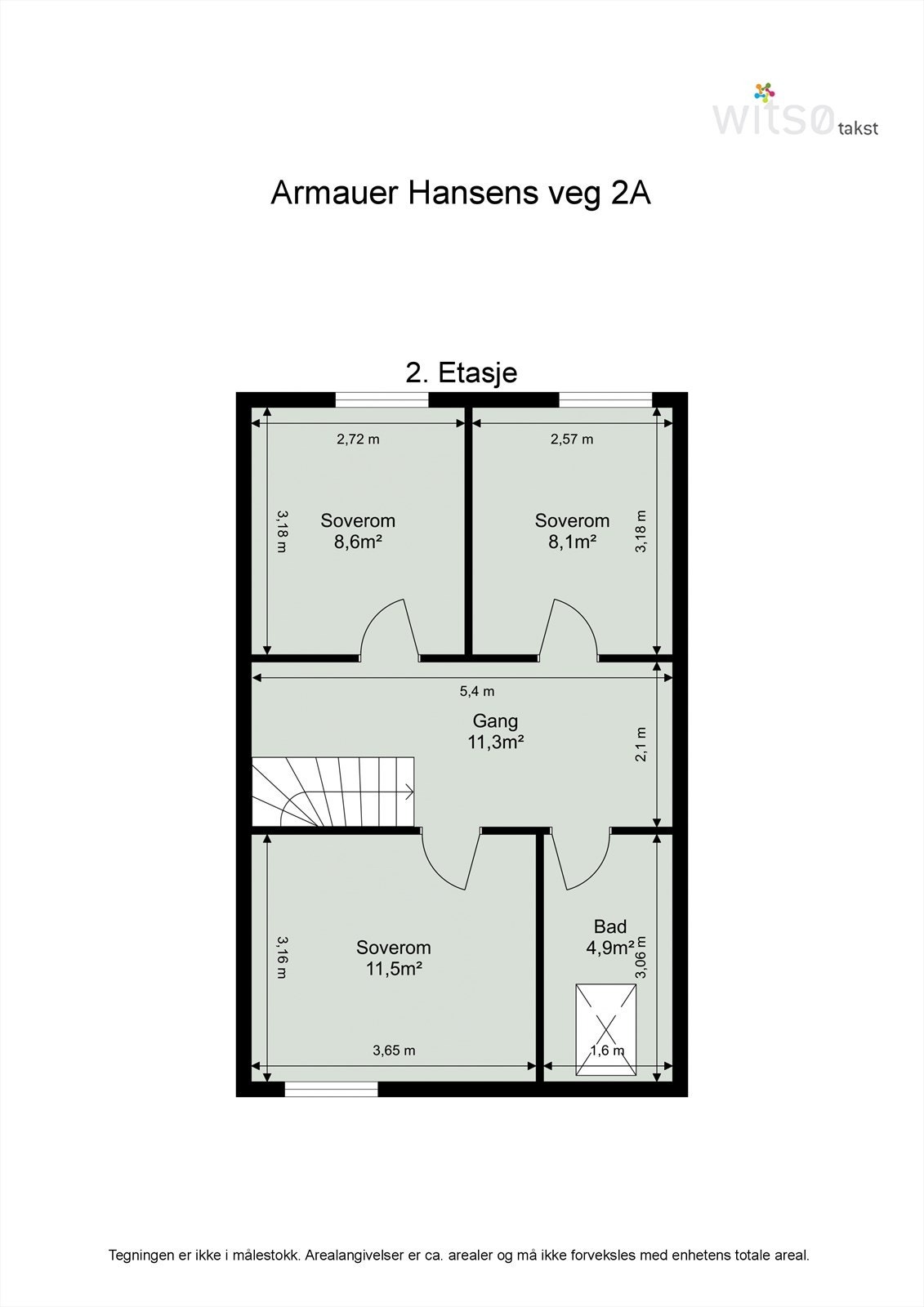 Plantegning 2. etasje Galleribilde