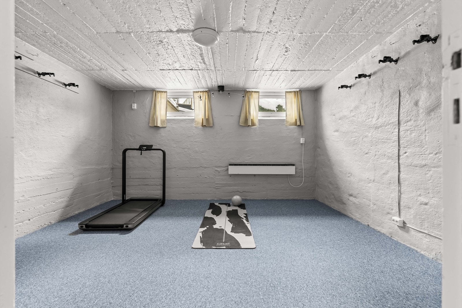 Innredet rom som i dag benyttes som et treningsrom. Rommet er ikke godkjent for varig opphold. Galleribilde