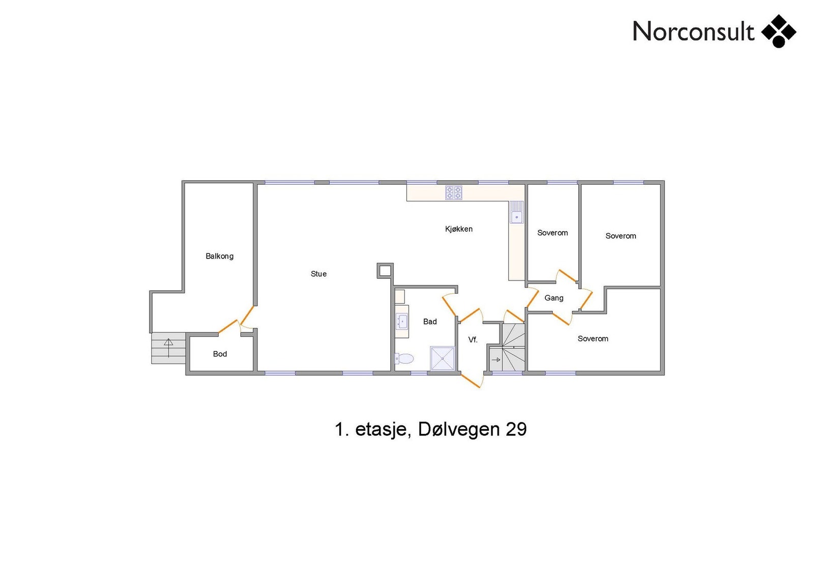 Planskisse - 1.etasje Galleribilde