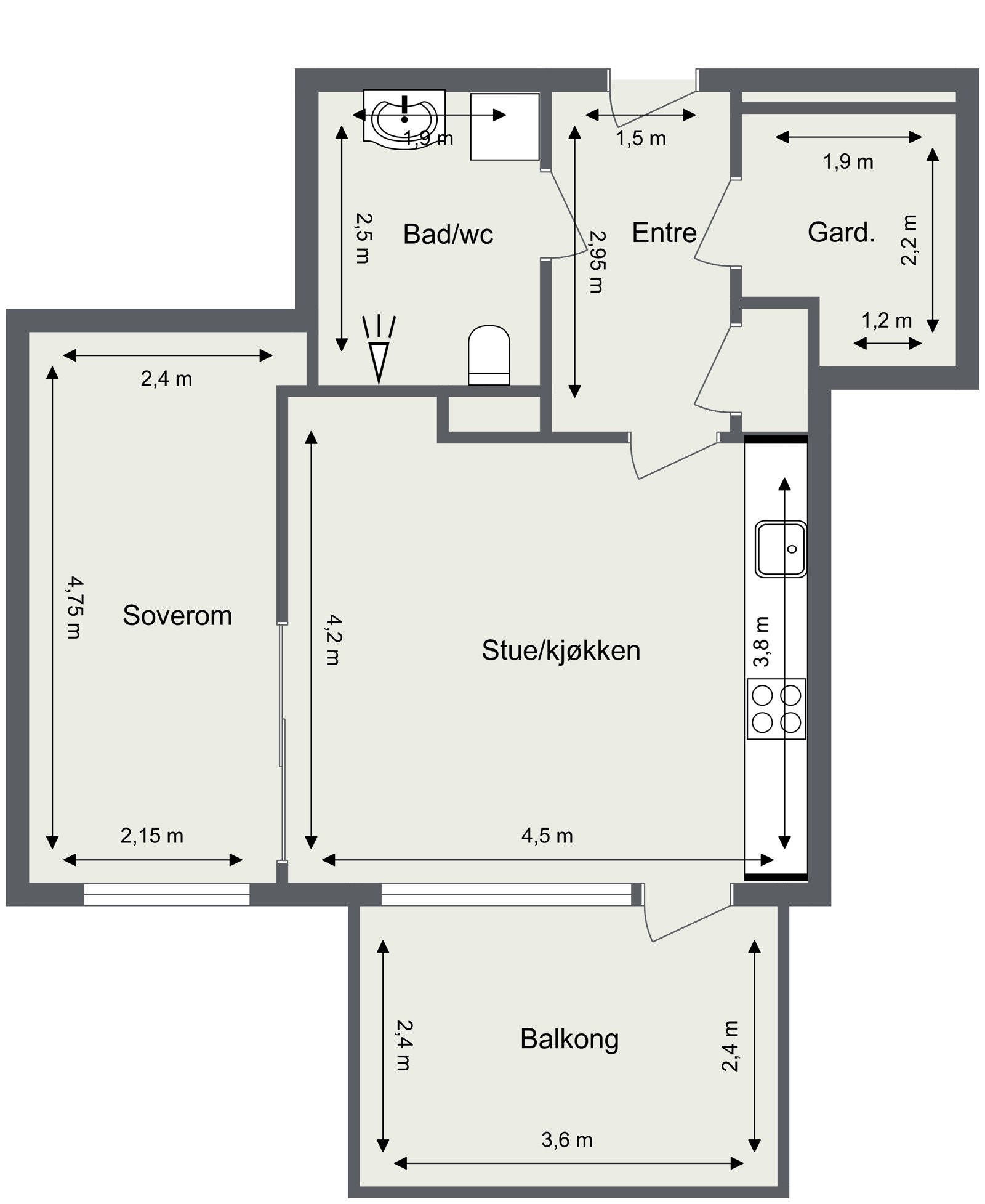 Plantegning Galleribilde