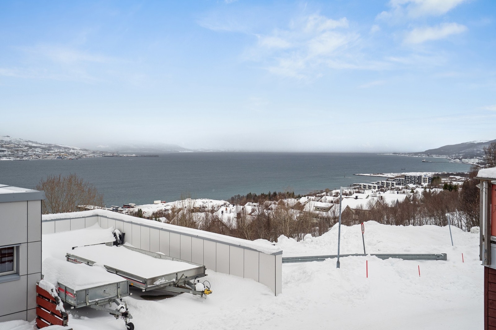 Flott utsikt fra balkong Galleribilde